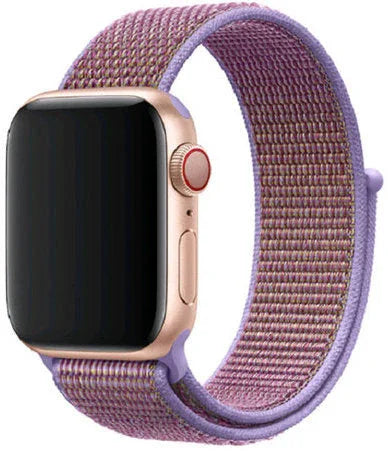 Bracelet Apple Watch Nexora - tissé - nylon - lilas