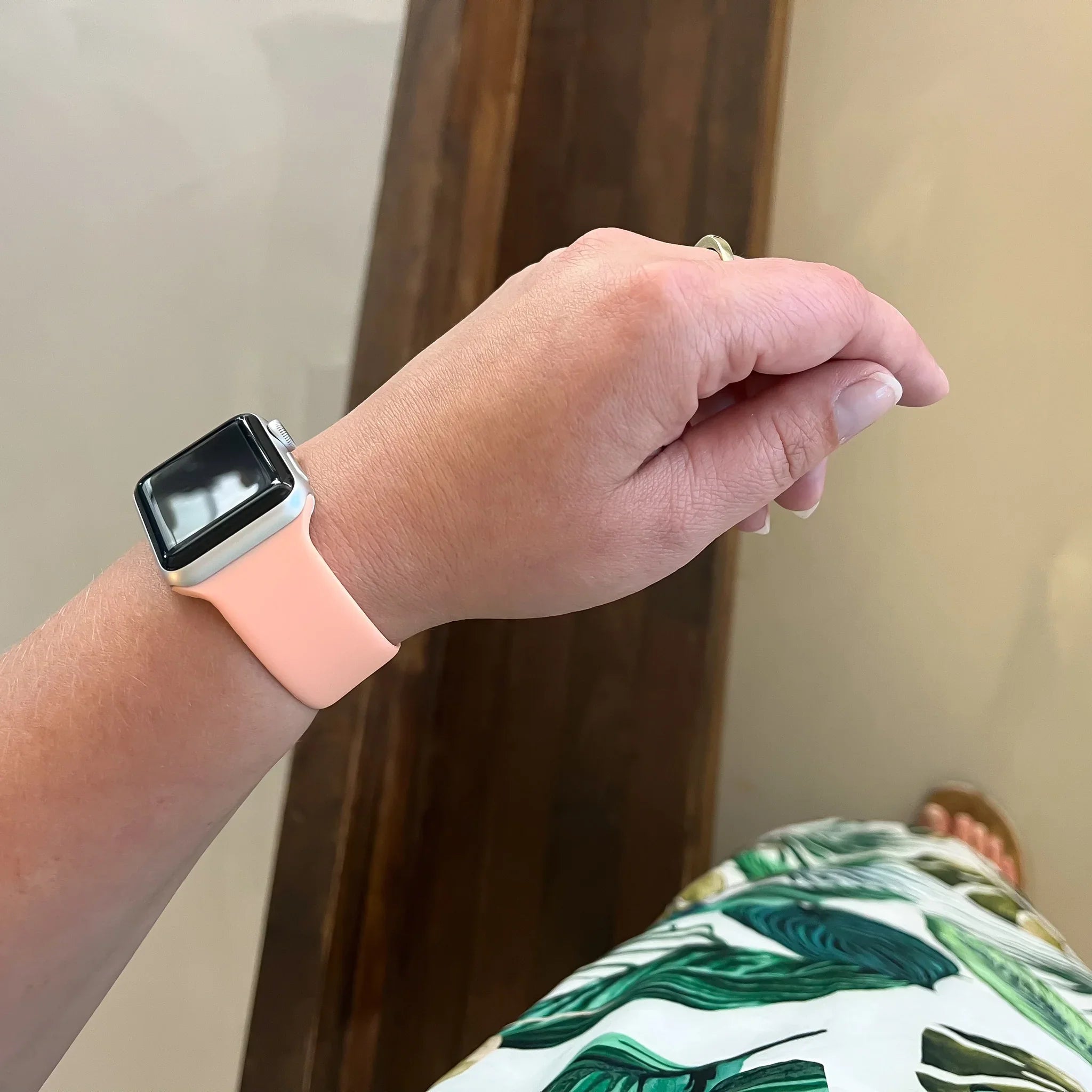 Bracelet Apple Watch - silicone - solo loop - melon