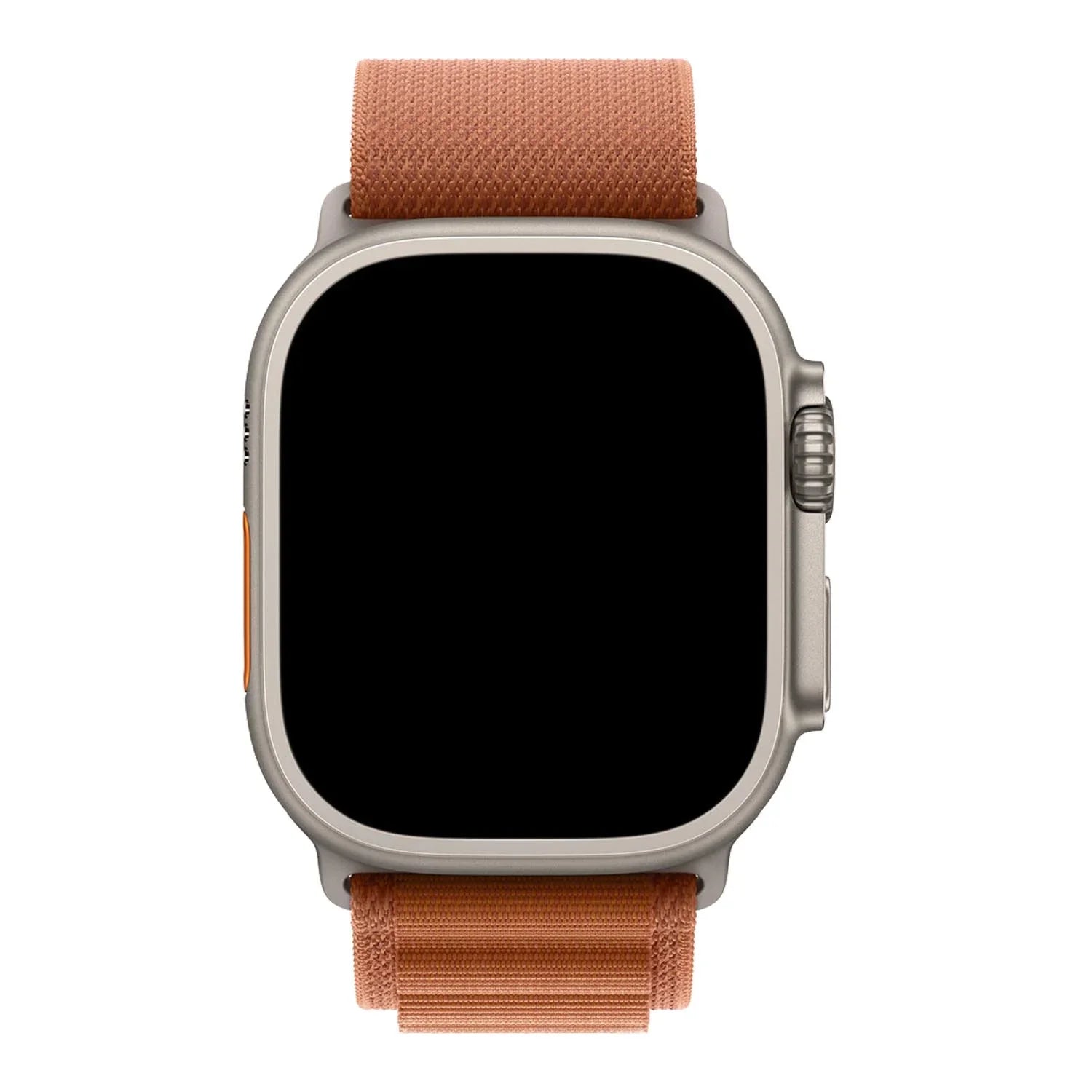 Bracelet Apple Watch Alpine - nylon - terre cuite - noir