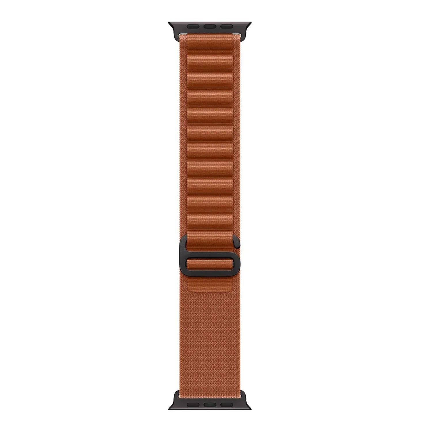 Bracelet Apple Watch Alpine - nylon - terre cuite - noir