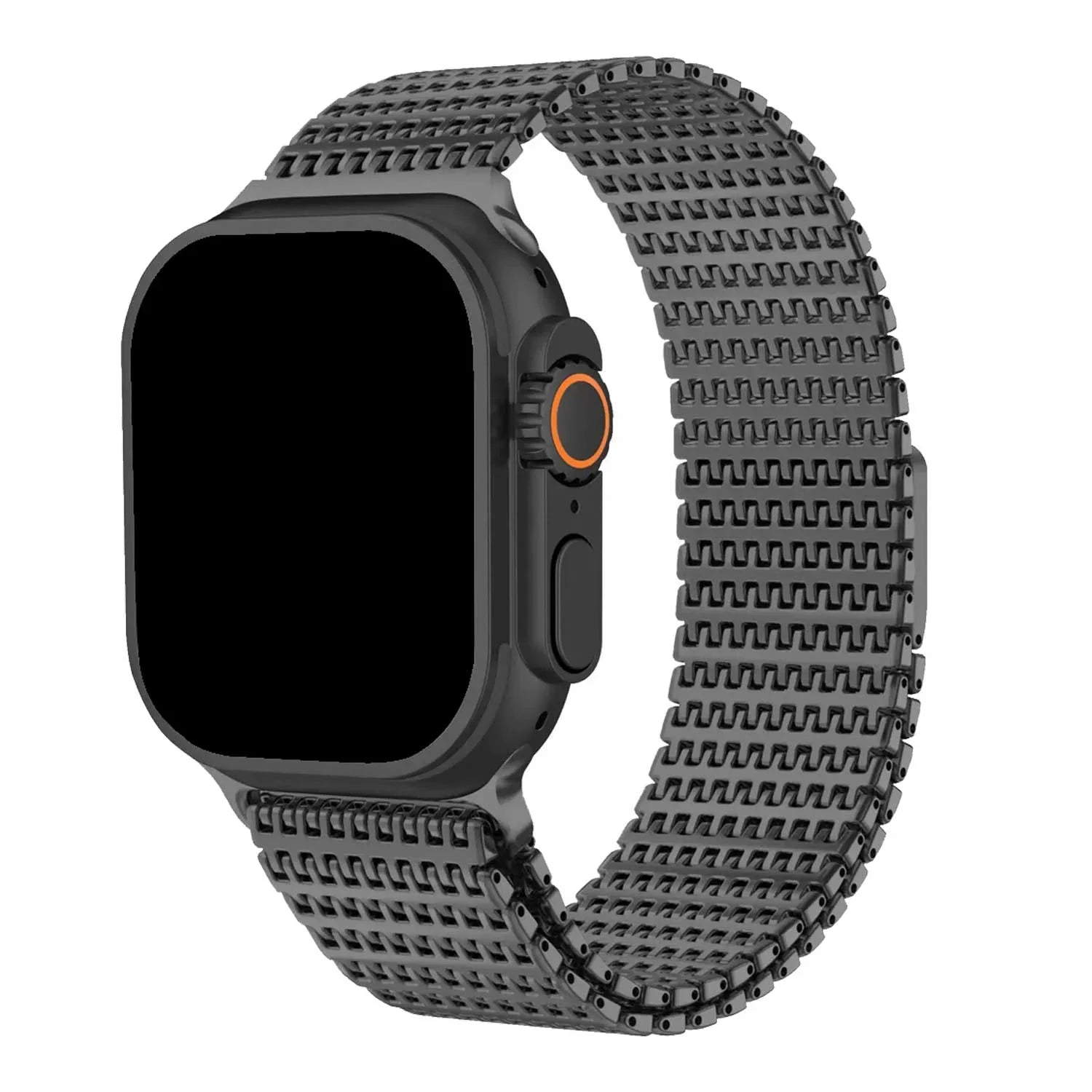 Bracelet Apple Watch Brava - acier - noir