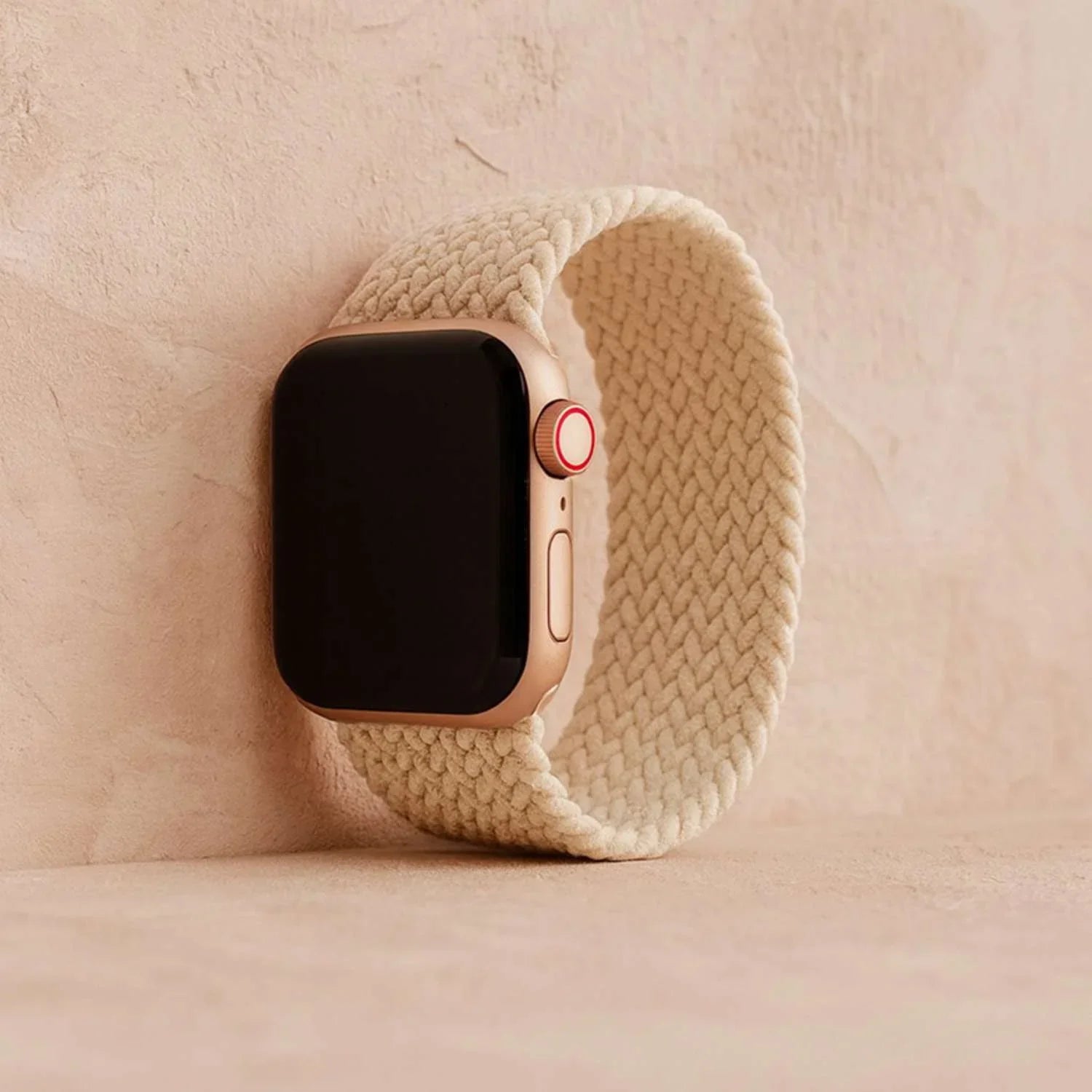 Bracelet Apple Watch - nylon - solo loop tressé - lumière stellaire