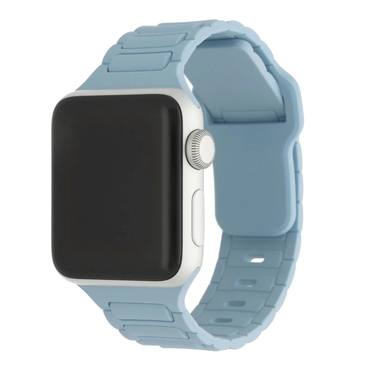 Bracelet Apple Watch Raveo - silicone - bleu clair
