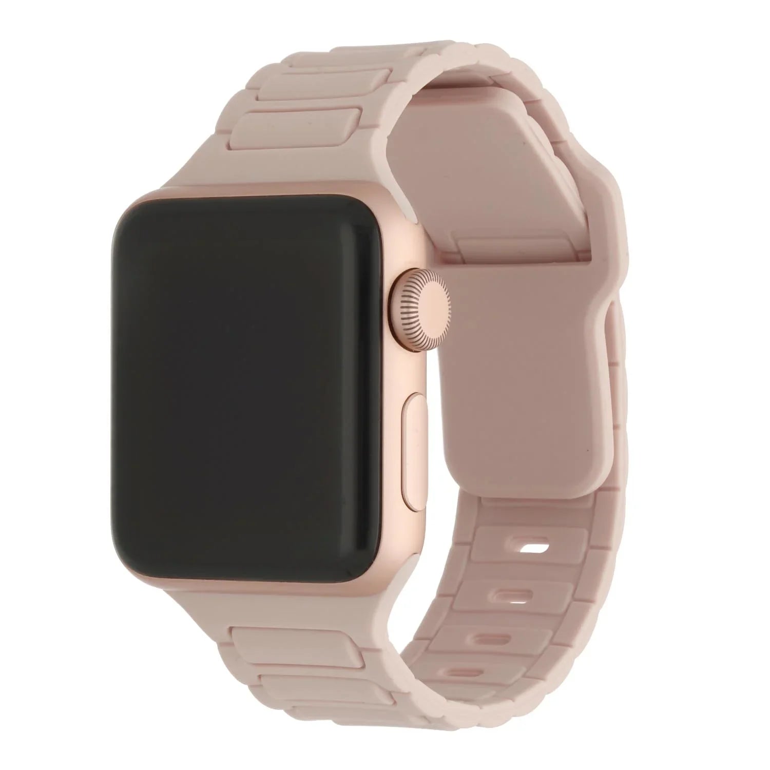 Bracelet Apple Watch Raveo - silicone - rose clair