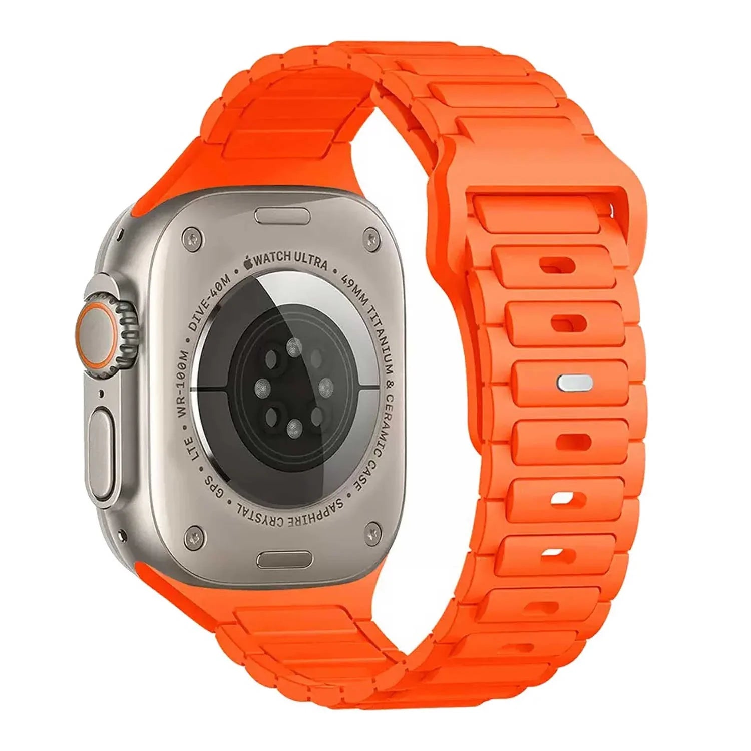 Bracelet de montre Apple Watch Raveo - silicone - orange