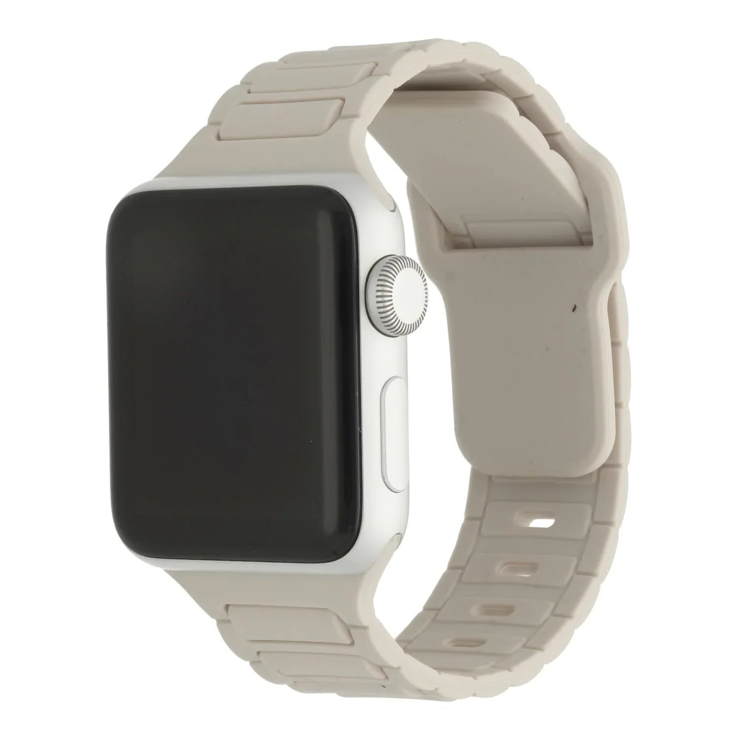 Bracelet Apple Watch Raveo - silicone - lumière stellaire