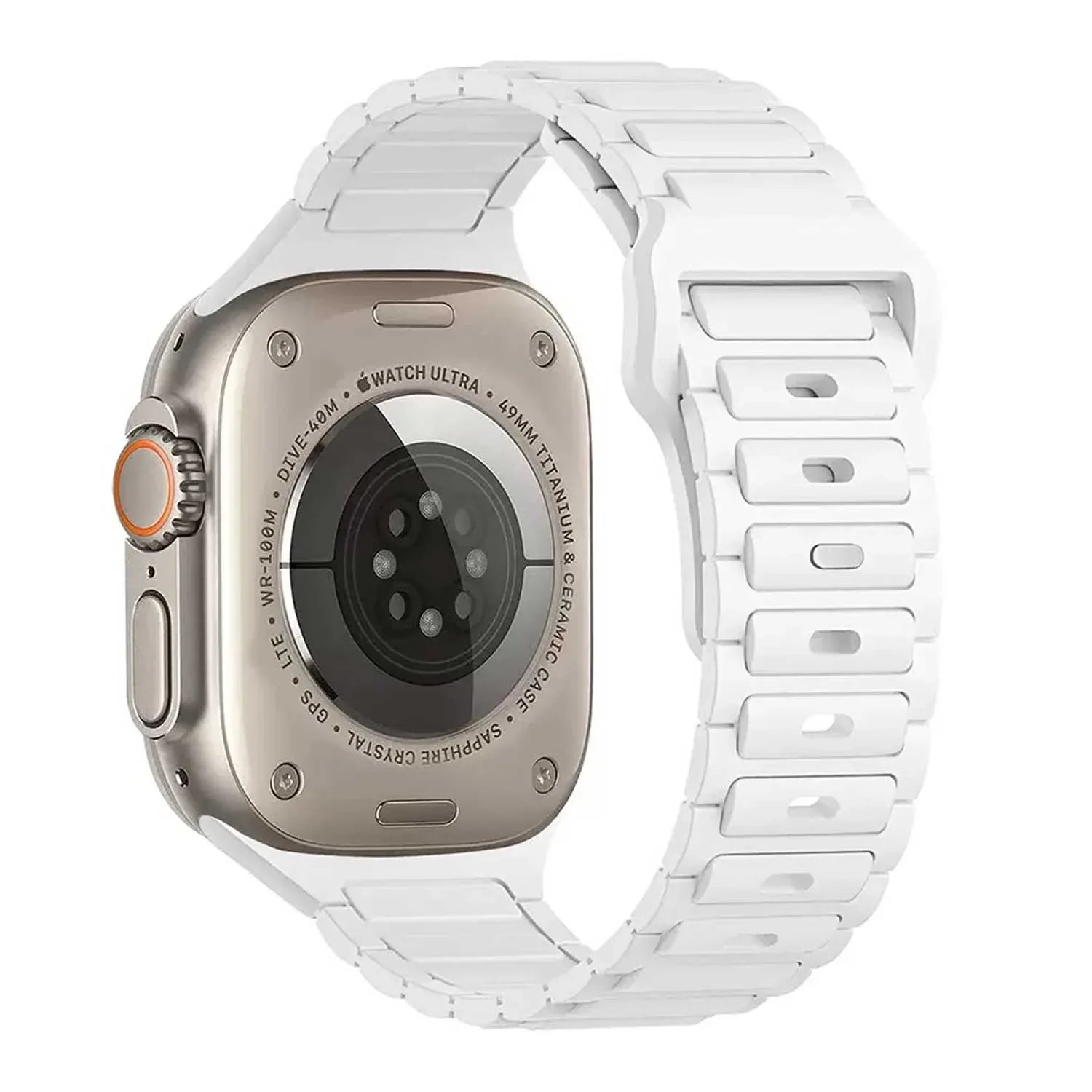 Bracelet Apple Watch Raveo - silicone - blanc