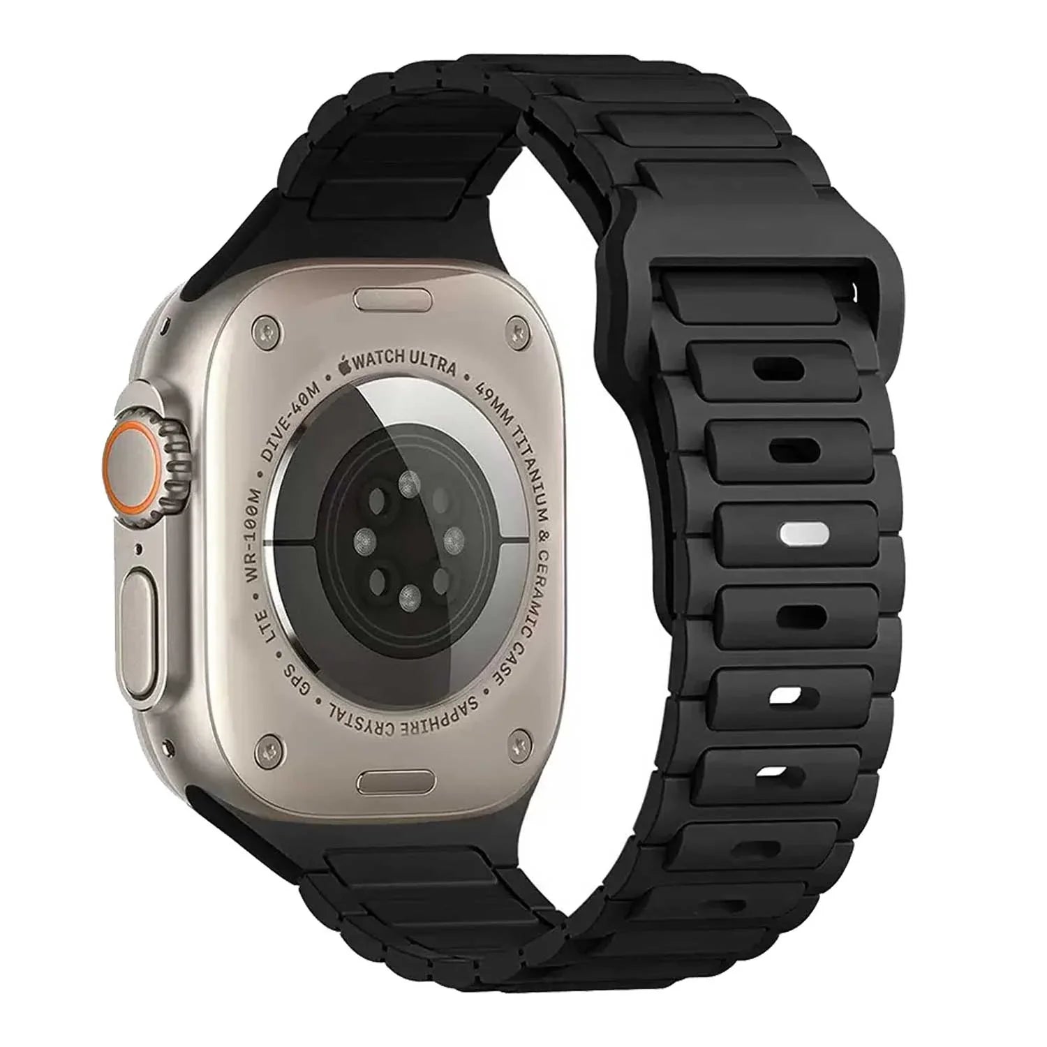 Bracelet Apple Watch Raveo - silicone - noir
