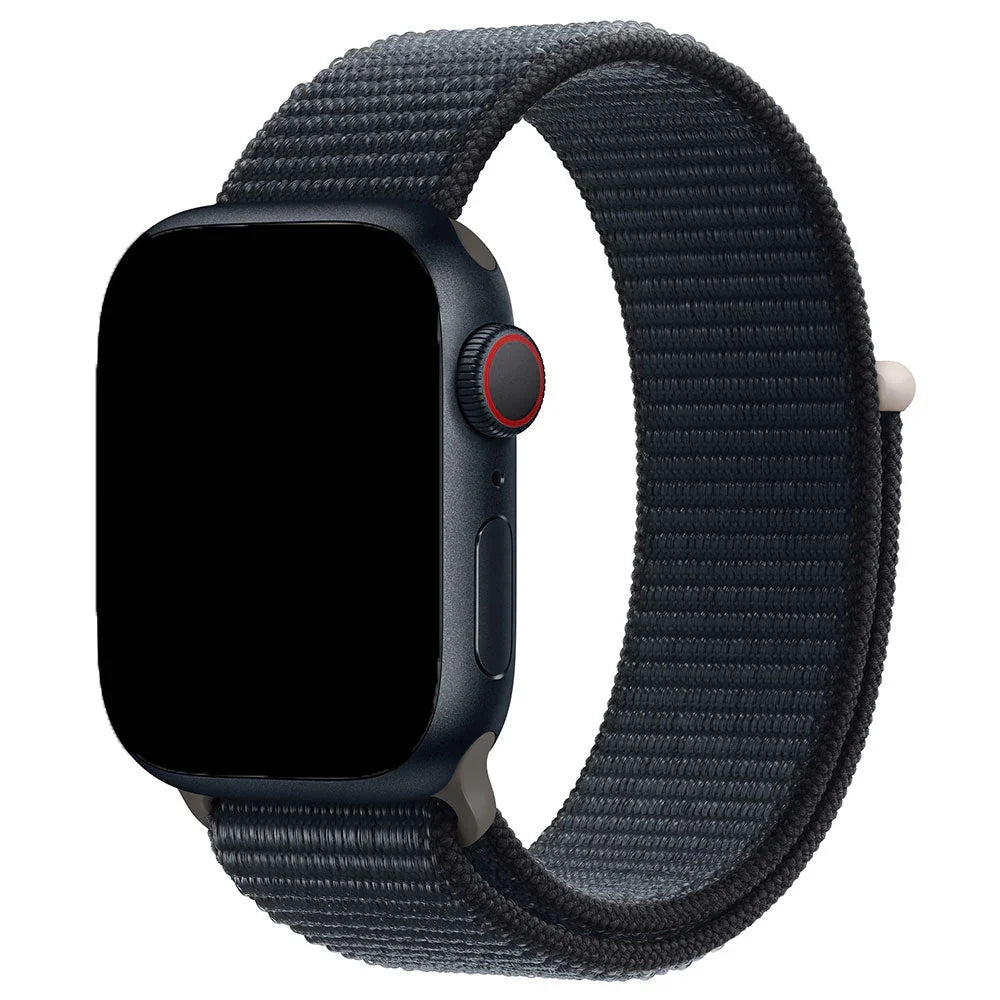 Bracelet Apple Watch Nexora - tissé - nylon - minuit