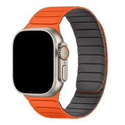 Bracelet pour Apple Watch Vetra - silicone - orange gris