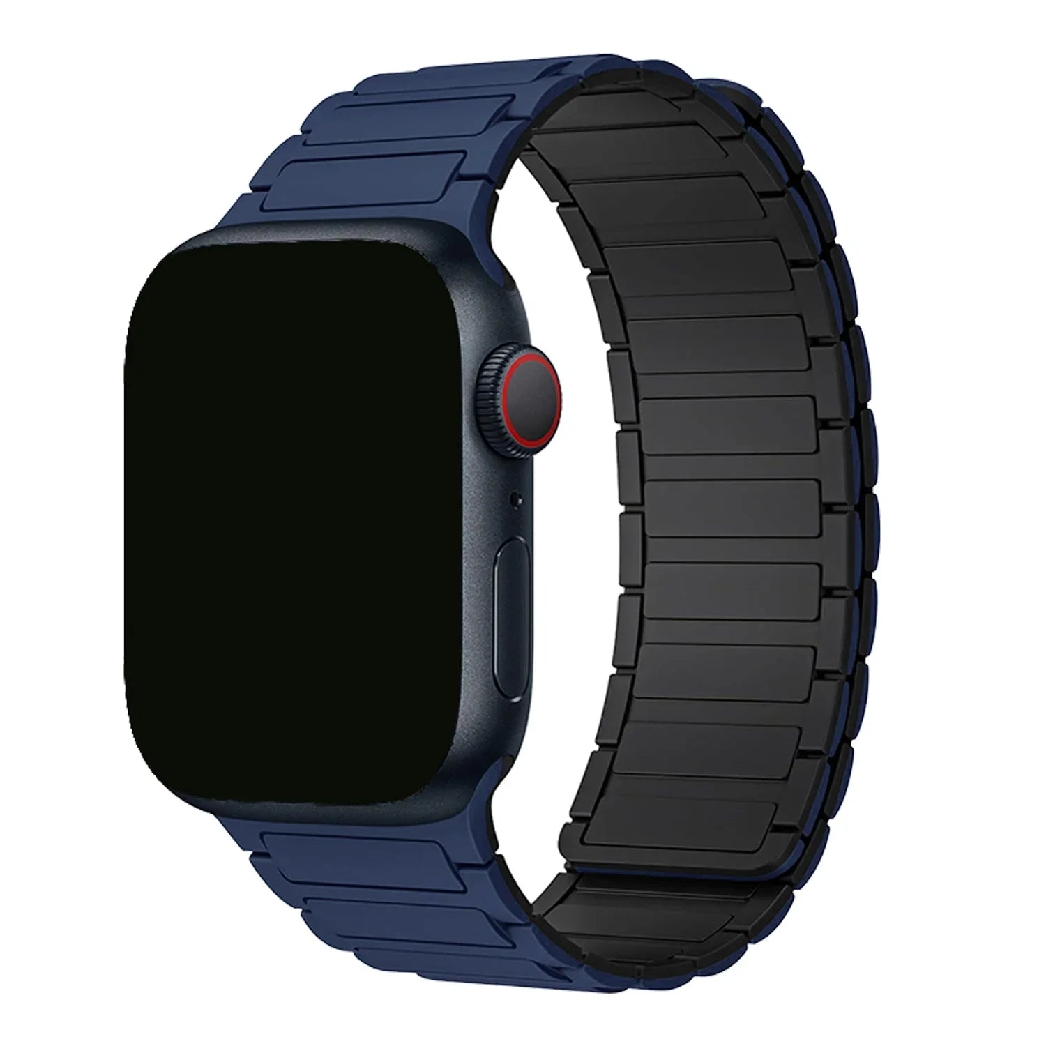 Bracelet Apple Watch Zyro - silicone - bleu foncé