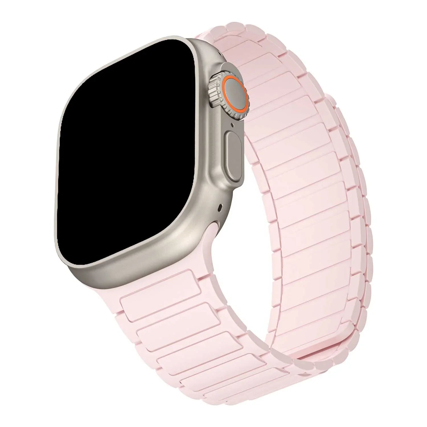 Bracelet Apple Watch Zyro - silicone - rose clair