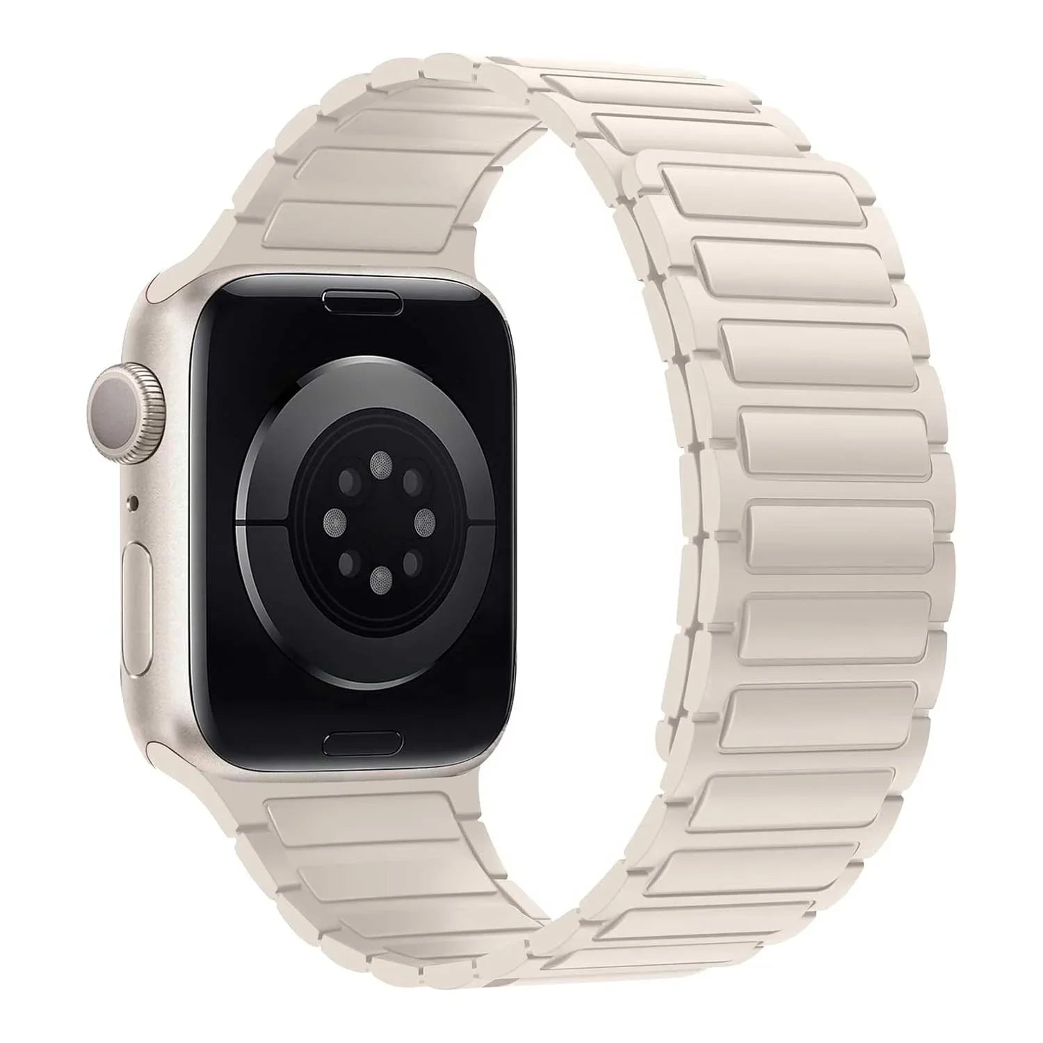 Bracelet Apple Watch Zyro - silicone - lumière stellaire