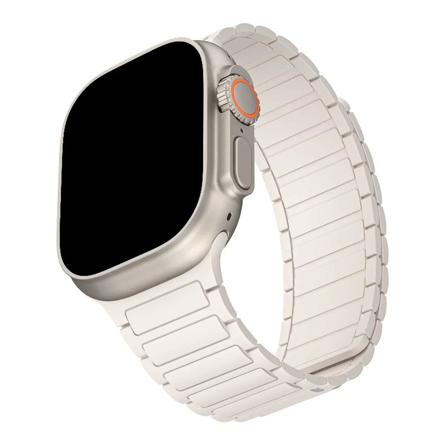 Bracelet Apple Watch Zyro - silicone - lumière stellaire