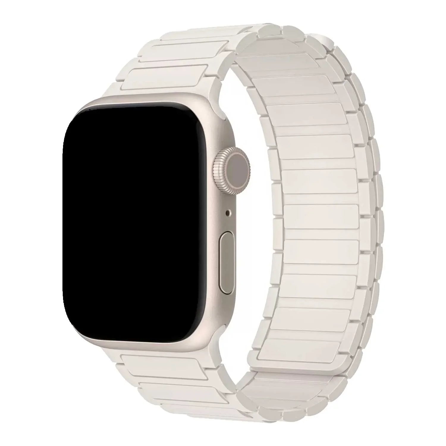 Bracelet Apple Watch Zyro - silicone - lumière stellaire