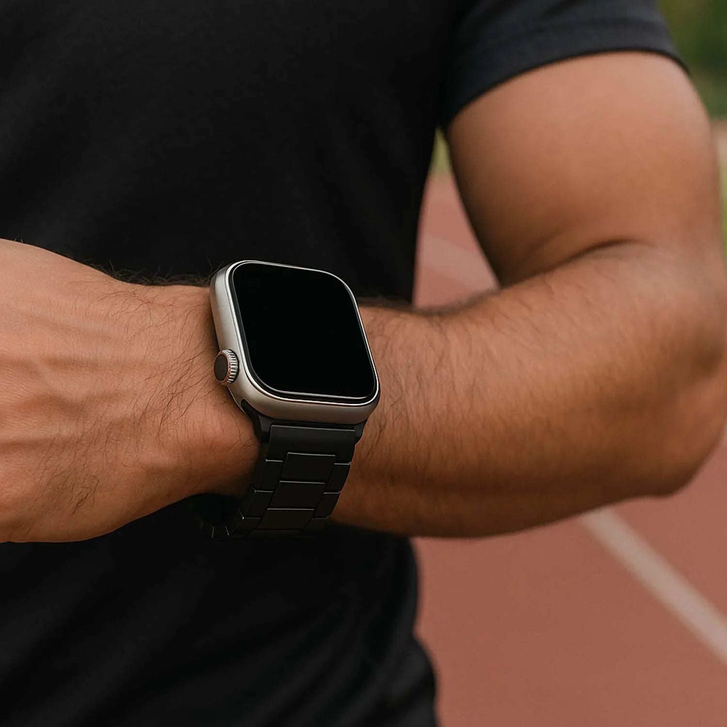 Bracelet Apple Watch Zyro - silicone - noir