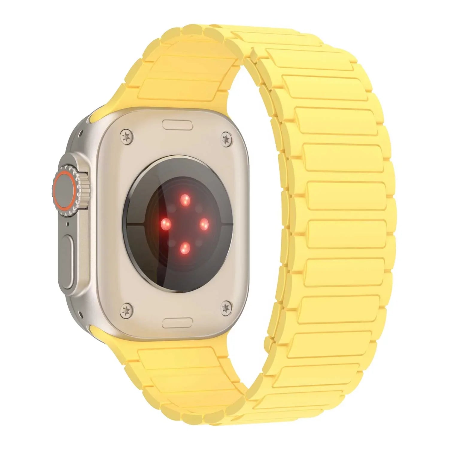Bracelet Apple Watch Zyro - silicone - jaune