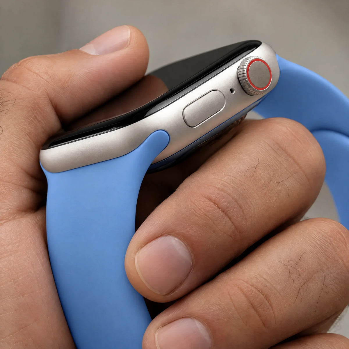 Bracelet Apple Watch Autumn - silicone - bleuet