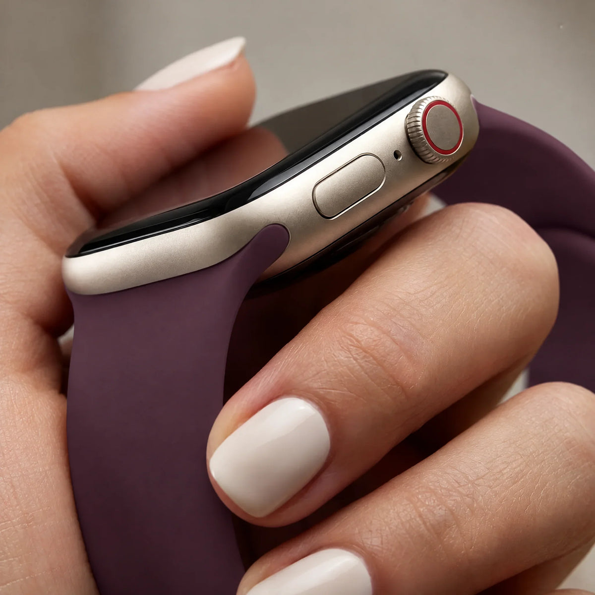 Bracelet Apple Watch Autumn - silicone - bordeaux