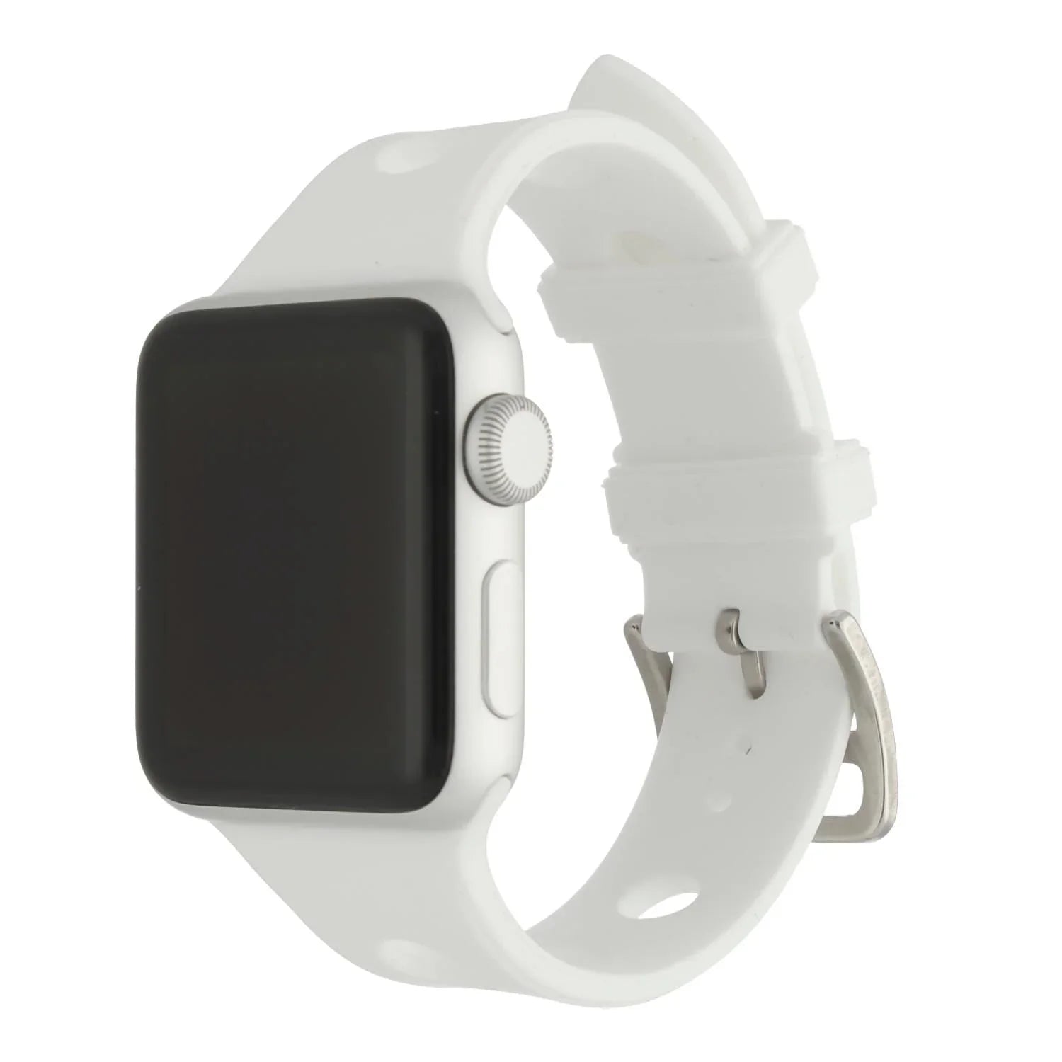 Bracelet de montre Apple Evelor - silicone - blanc