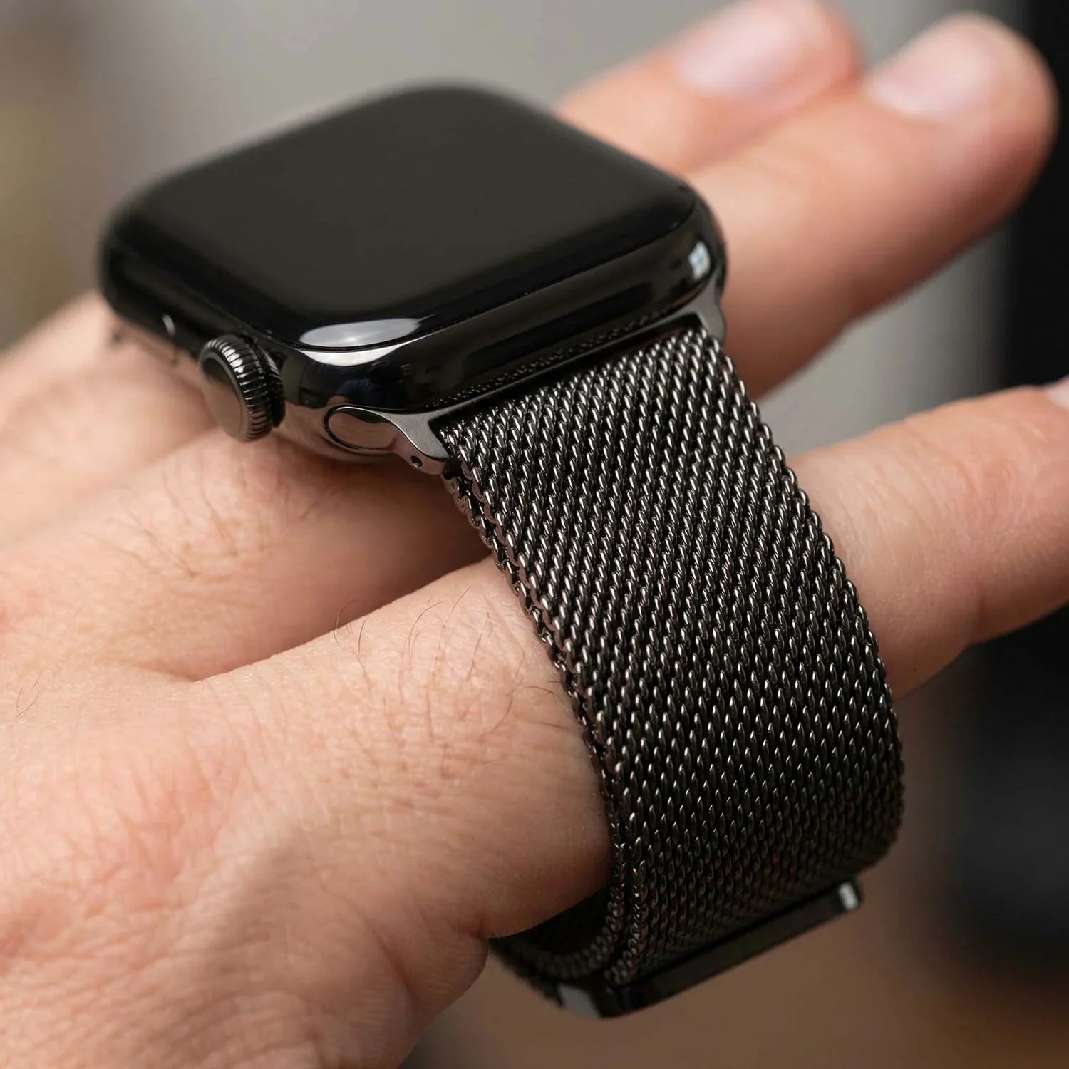 Bracelet Apple Watch Fiore - milanais - ardoise
