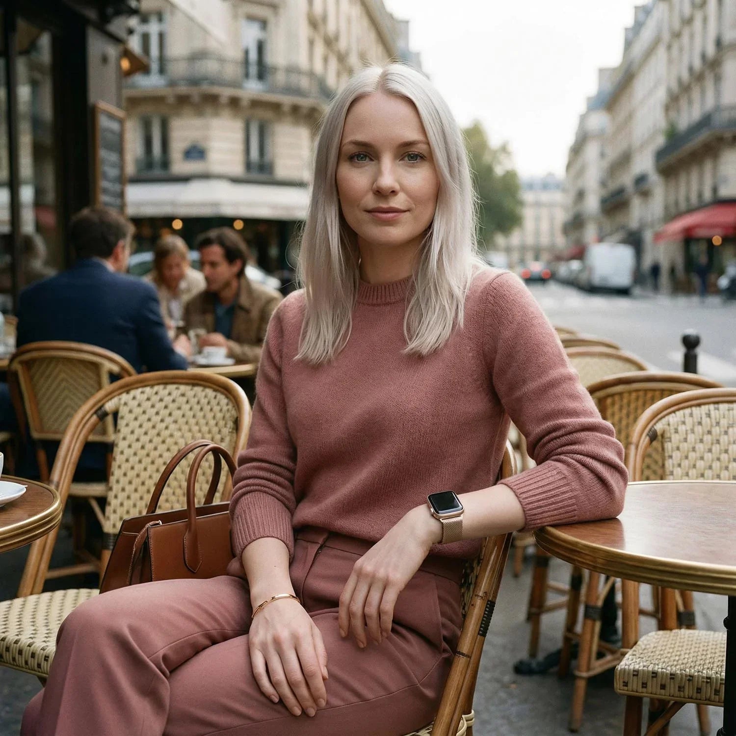 Bracelet Apple Watch Fiore - milanais - lumière stellaire