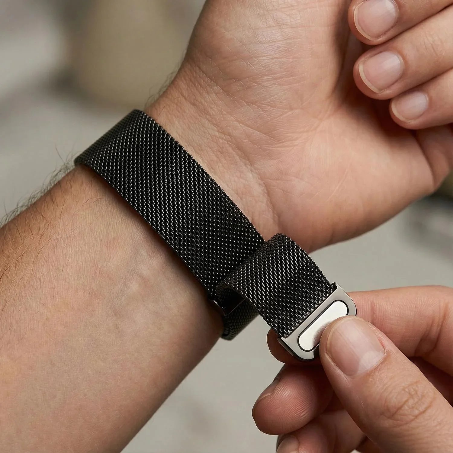 Bracelet Apple Watch Fiore - milanais - noir
