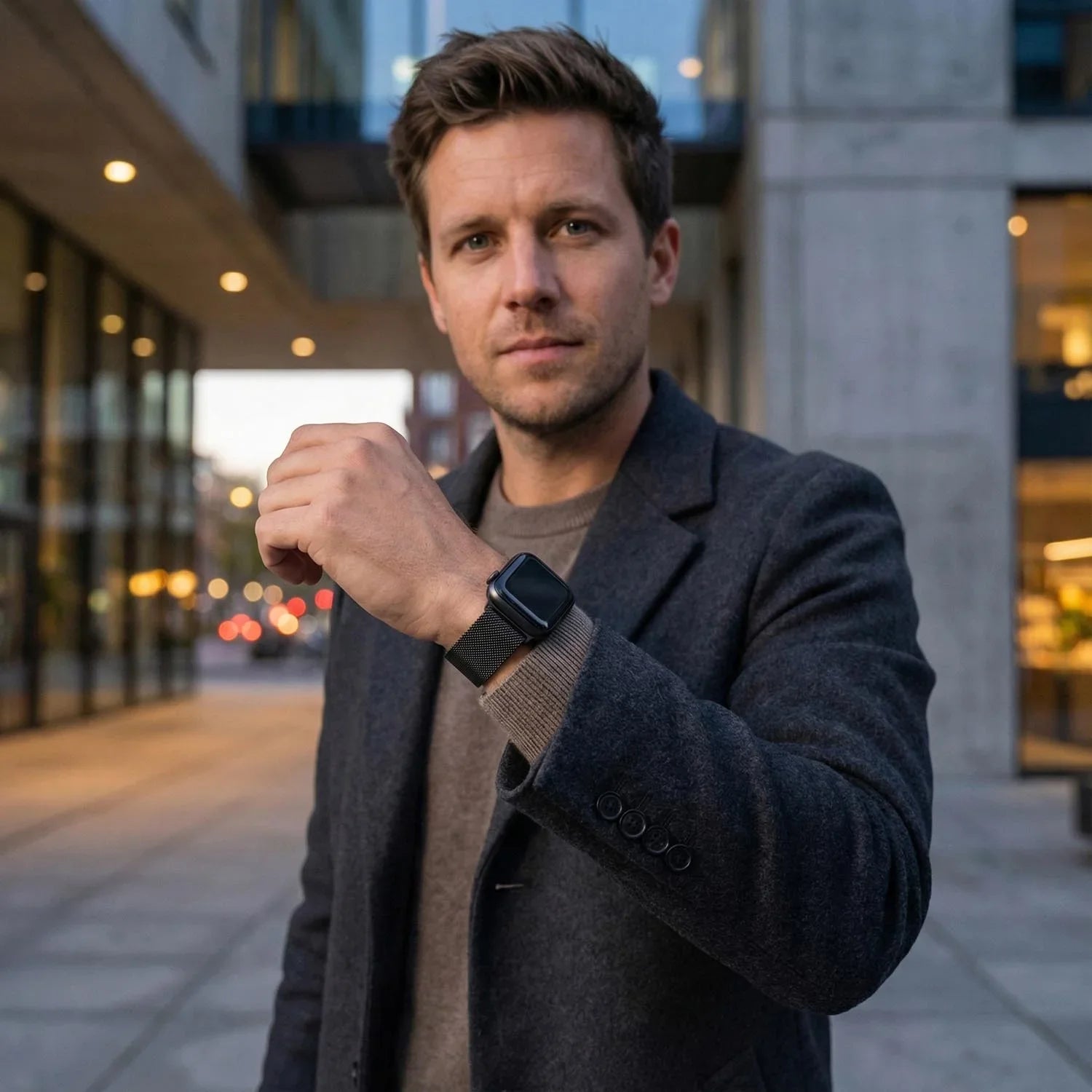 Bracelet Apple Watch Fiore - milanais - noir
