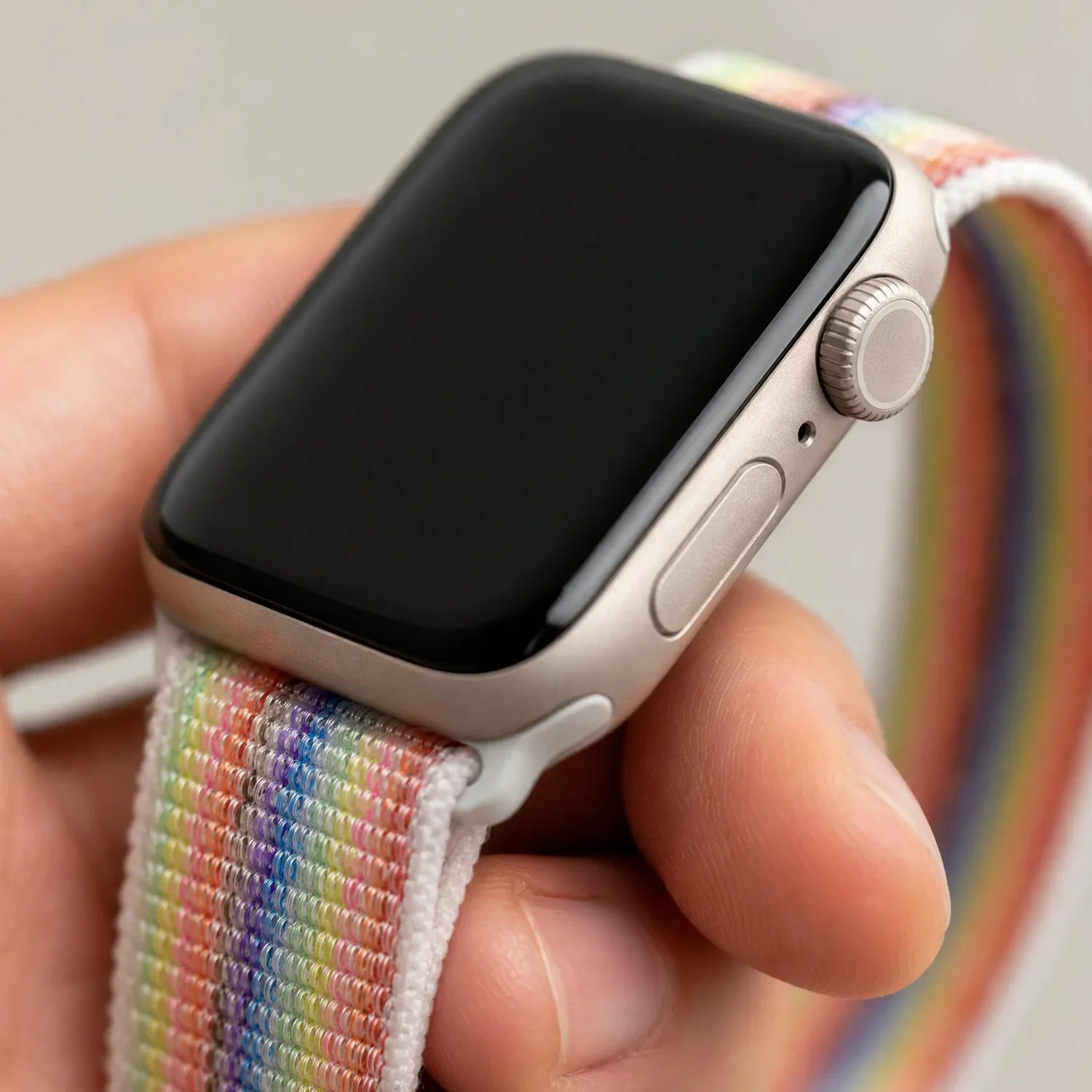 Bracelet Apple Watch Flyne - tissé - nylon - Pride 2026
