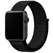 Bracelet Apple Watch Flyne - tissé - nylon - noir