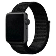 Bracelet Apple Watch Flyne - tissé - nylon - noir