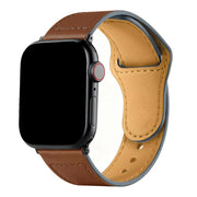 Bracelet Apple Watch Leranzi - cuir - marron