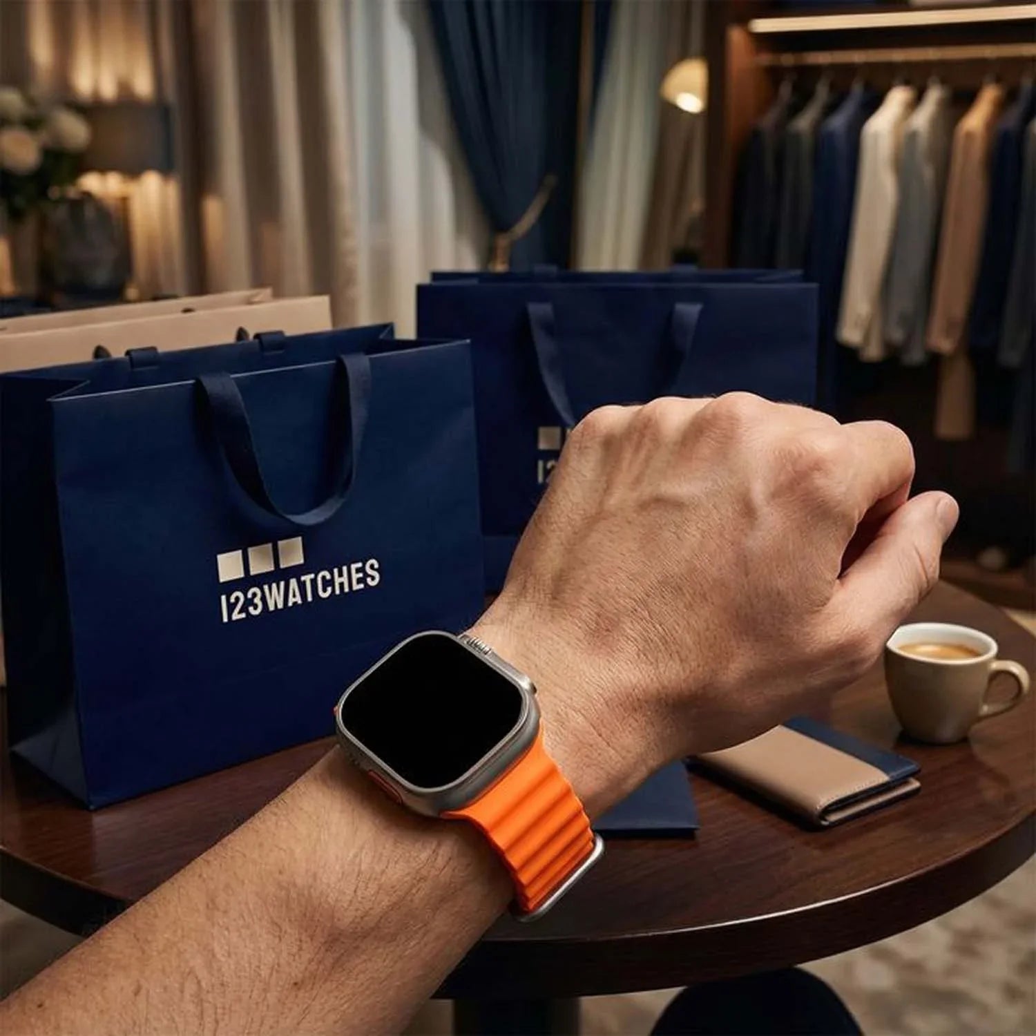 Bracelet Apple Watch Ocean - silicone - orange