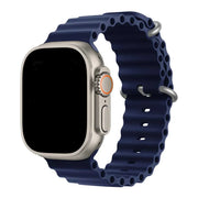 Bracelet Apple Watch Ocean - silicone - bleu nuit