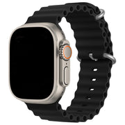 Bracelet Apple Watch Ocean - silicone - noir