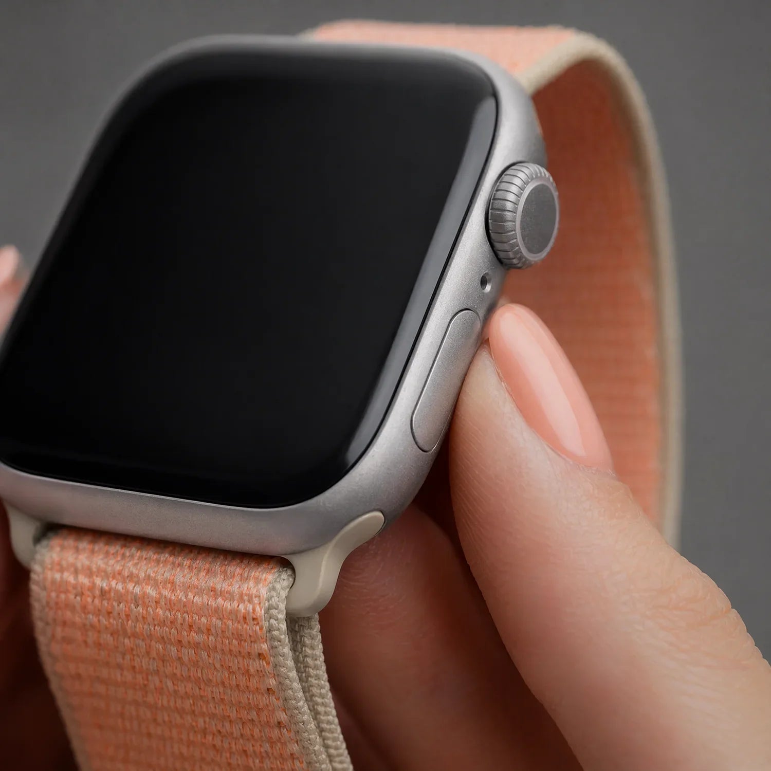 Bracelet Apple Watch Flyne - tissé - nylon - Melon