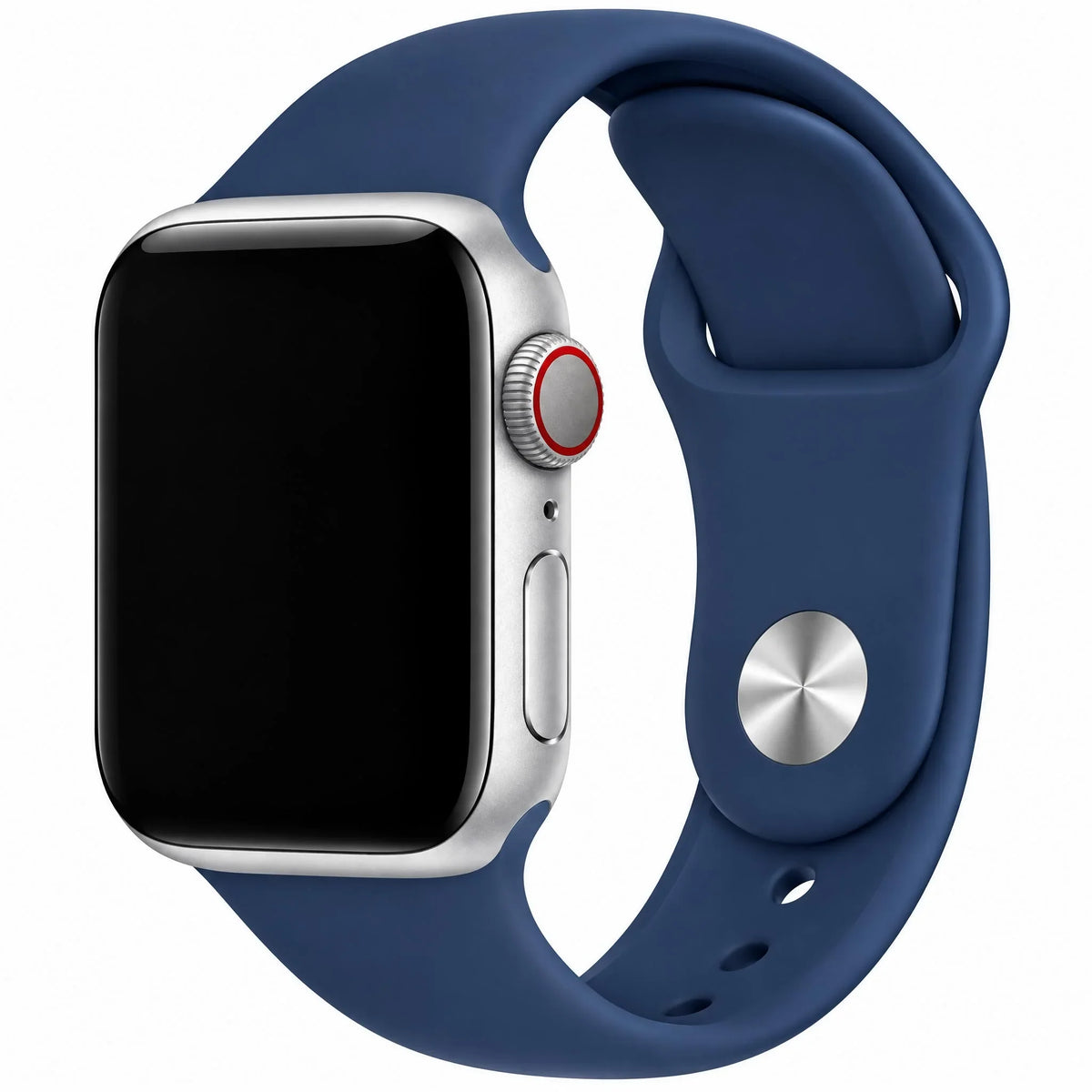 Bracelet Apple Watch Ovaro - silicone - Bleu jean