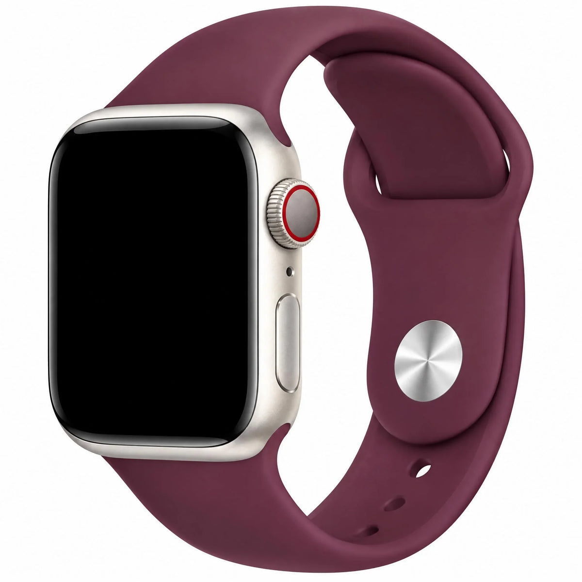 Bracelet Apple Watch Ovaro - silicone - mûre