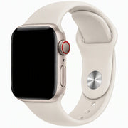 Bracelet Apple Watch Ovaro - silicone - lumière stellaire