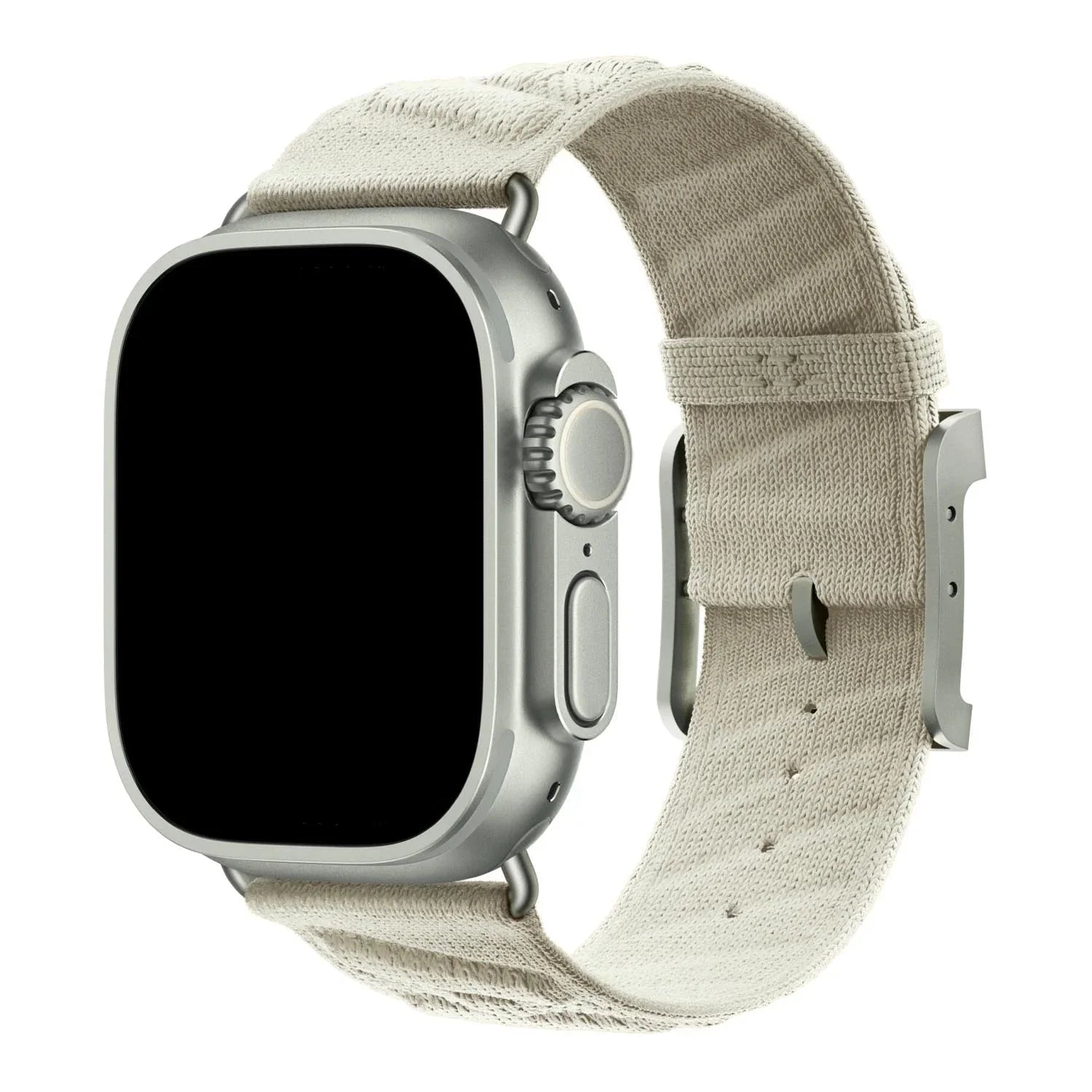 Bracelet Apple Watch Averro - nylon - lumière stellaire