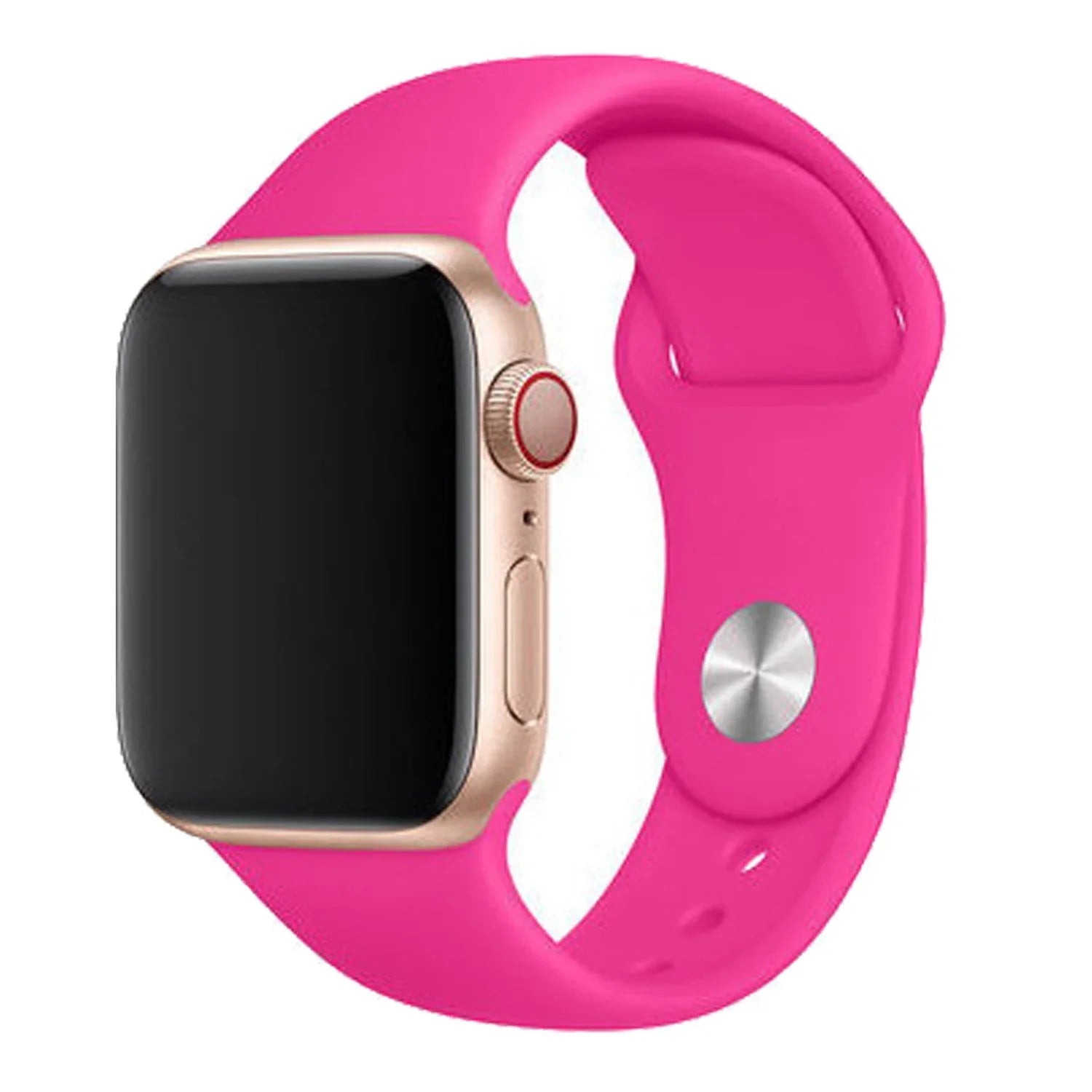 Bracelet Apple Watch Vyon - silicone - rose vif