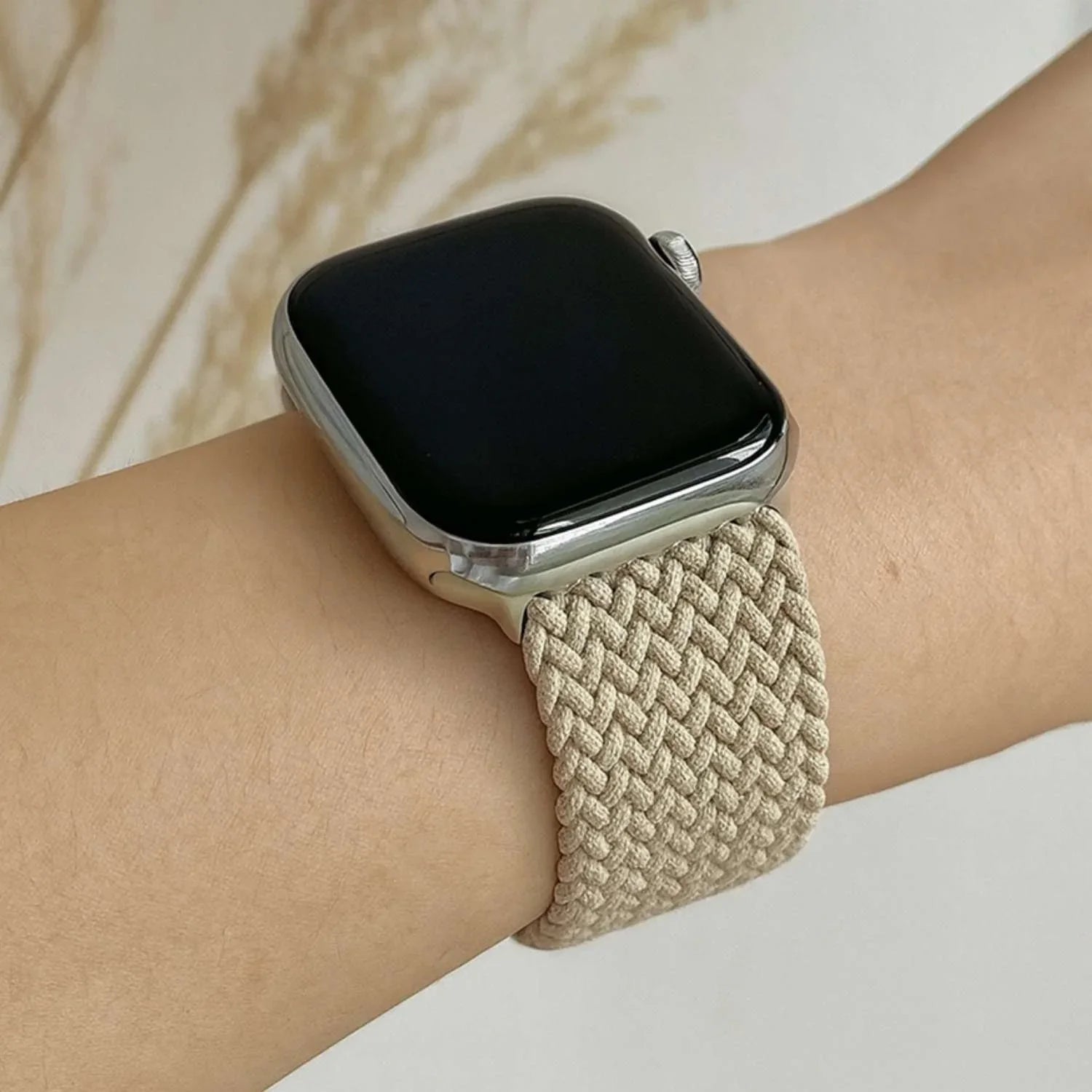 Bracelet Apple Watch Zyra - nylon - beige