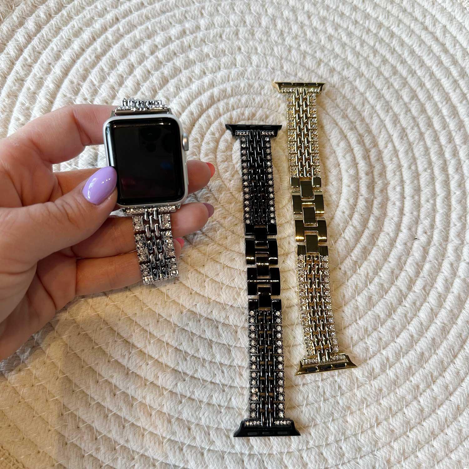 Bracelet Apple Watch Eline - acier - argent