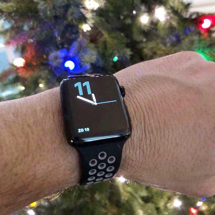 Bracelet Apple Watch Stryde – double – silicone – noir gris