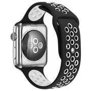 Bracelet Apple Watch Stryde - double - silicone - noir et blanc