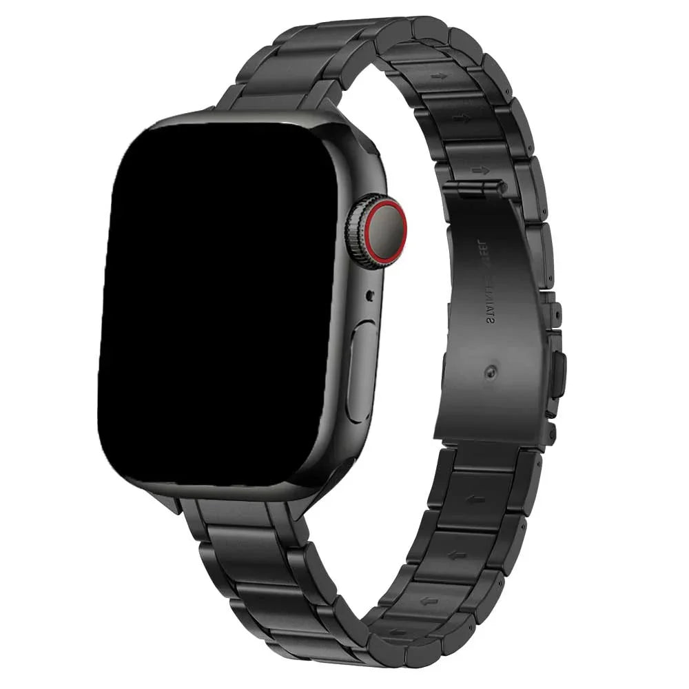 Bracelet Apple Watch Noor - acier - noir