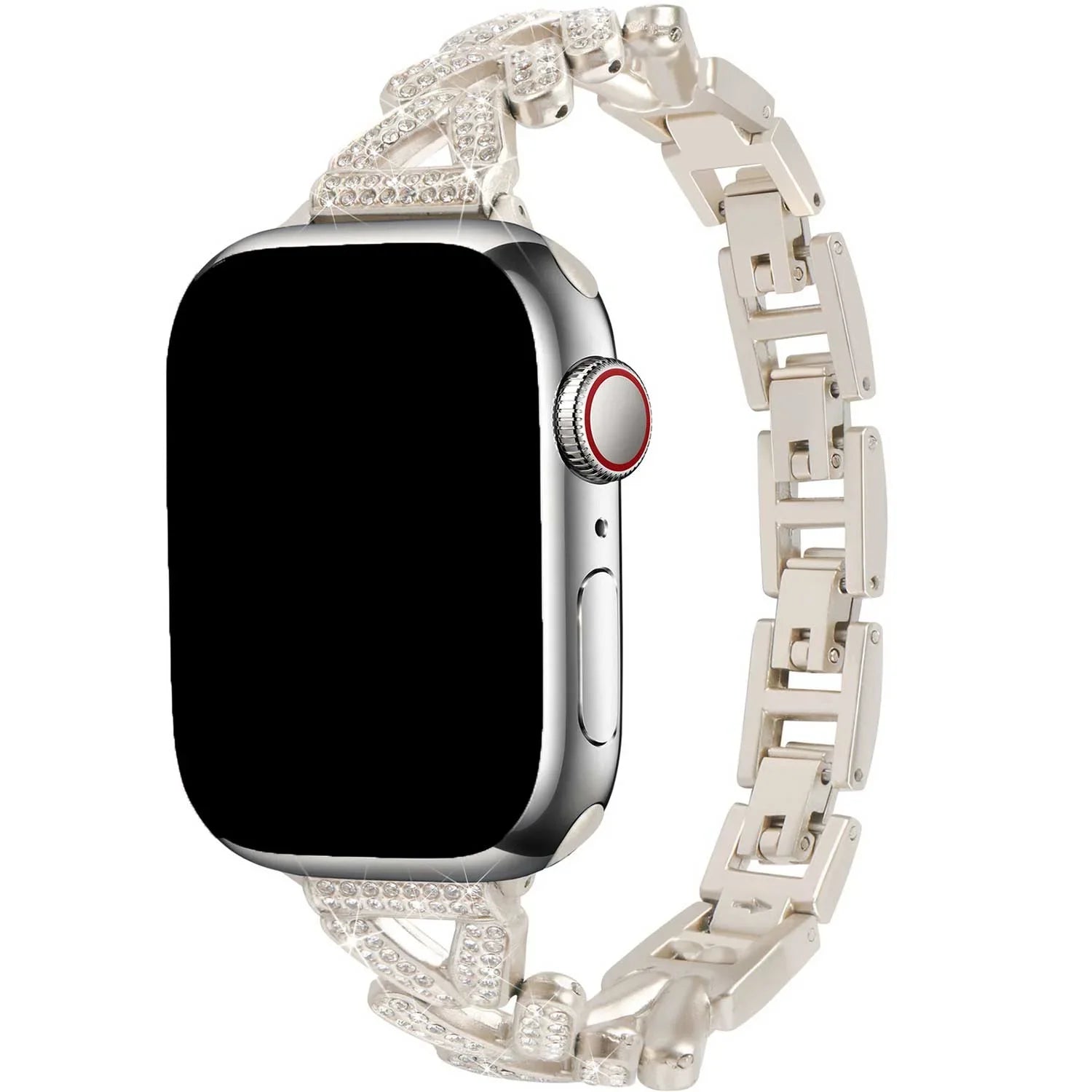 Bracelet Apple Watch Faye - acier - lumière stellaire