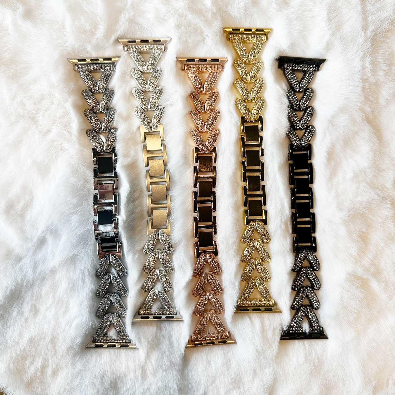 Bracelet Apple Watch Faye - acier - lumière stellaire