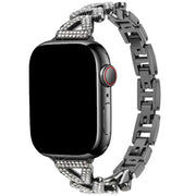 Bracelet Apple Watch Faye - acier - noir