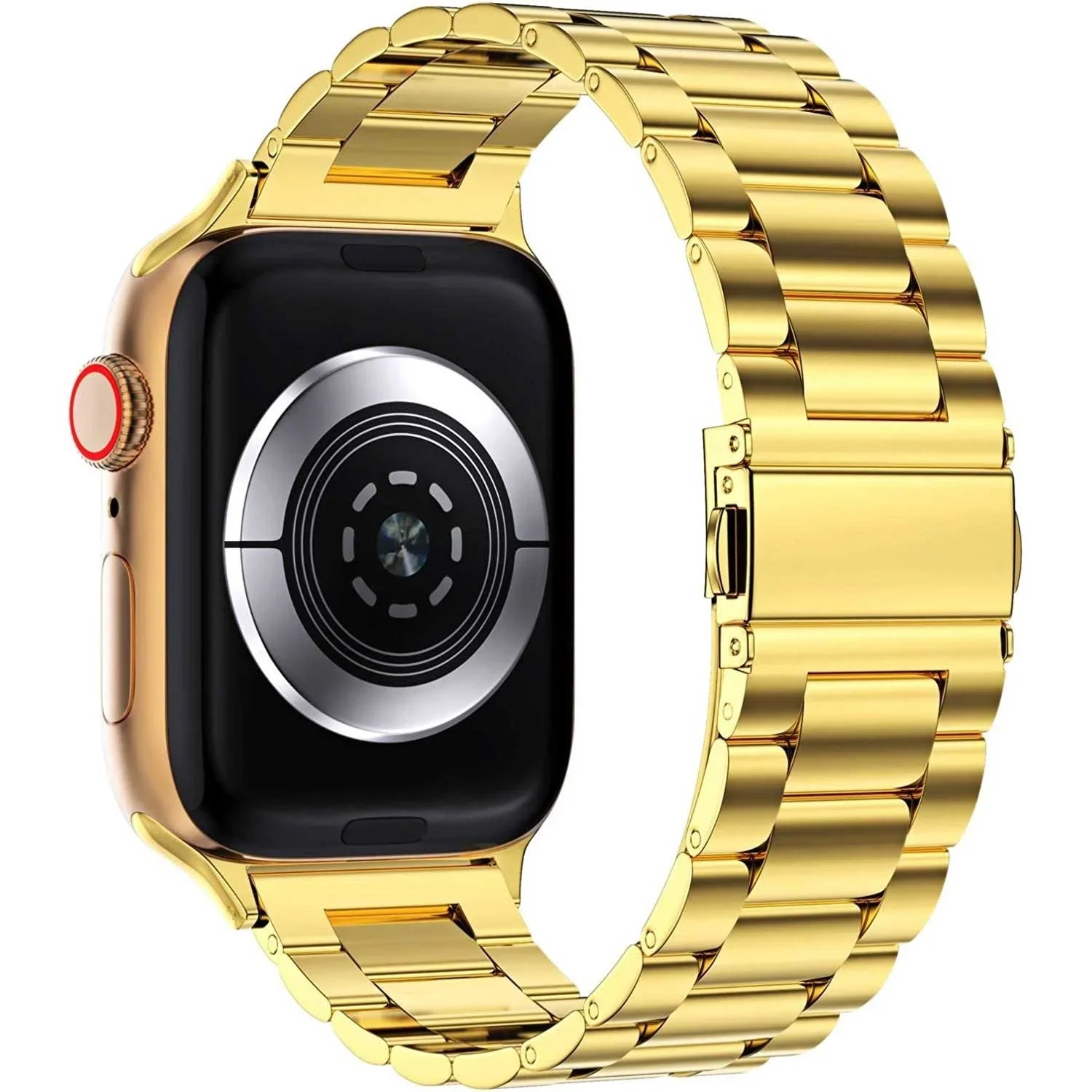 Bracelet de montre Apple Rivaro - Acier - Or